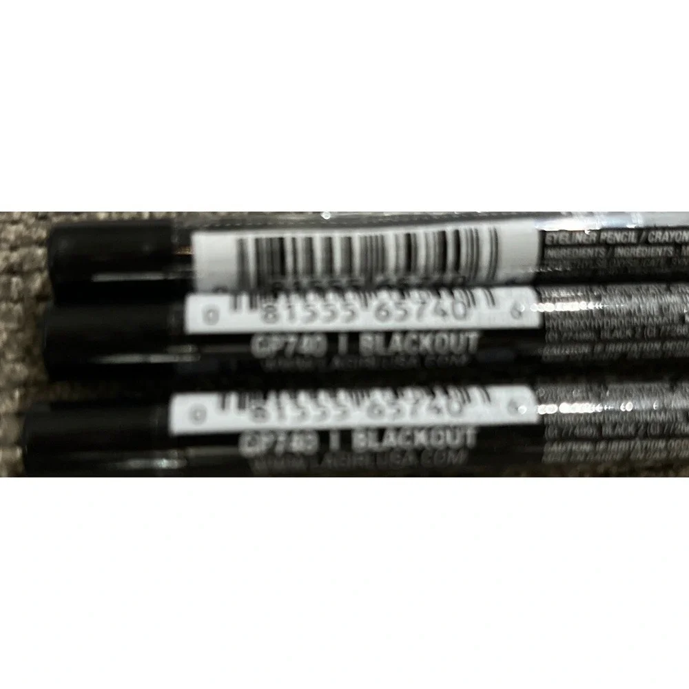 3 - L.A. Girl Shockwave Neon Eyeliner GP740 Blackout 0.04 Oz New Sealed